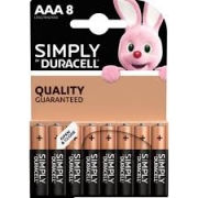 Алкална батерия LR03 AAA  8pk блистер SIMPLY MN2400   DURACELL